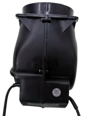 Black Plastic Shell Centrifugal AC Blower Fan For Cooker Hood Air Purifier