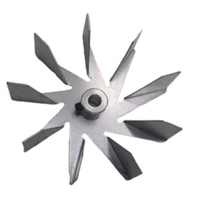 114mm Diameter Fireplace Fan 9 Blades Galvanized Sheet For Pellet Stove