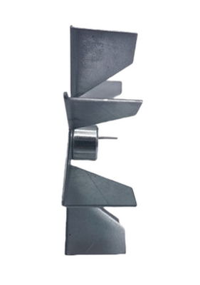 114mm Diameter Fireplace Fan 9 Blades Galvanized Sheet For Pellet Stove