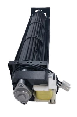 Tangential Blower Cross Flow Fan Black Electrophoresis 120V 60HZ 260mm For Electrical Oven